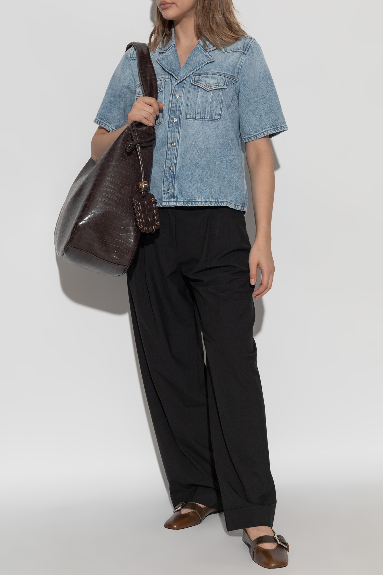 Blue Denim shirt Ganni - Vitkac AS